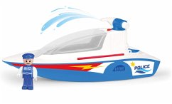 Cover LENA® 04710 - Boazz Polizeiboot mit Spritzfunktion und Spielfigur, weiß/blau, Länge ca. 36 cm