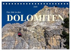 Das Jahr in den DOLOMITEN (Tischkalender 2025 DIN A5 quer), CALVENDO Monatskalender - Calvendo;Vieweg, Christof