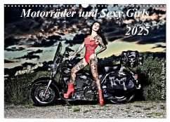 Motorräder und Sexy Girls (Wandkalender 2025 DIN A3 quer), CALVENDO Monatskalender