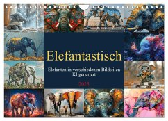 Elefantastisch (Wandkalender 2025 DIN A4 quer), CALVENDO Monatskalender - Calvendo;Illgen, Cathrin