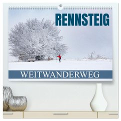 Rennsteig - Weitwanderweg (hochwertiger Premium Wandkalender 2025 DIN A2 quer), Kunstdruck in Hochglanz