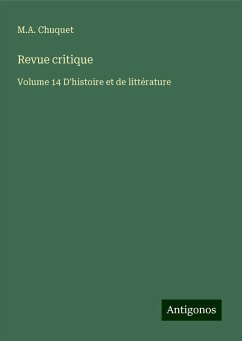 Revue critique - Chuquet, M. A.