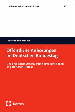 Öffentliche Anhörungen im Deutschen Bundestag (eBook, PDF) - Hünermund, Sebastian