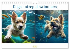 Dogs: intrepid swimmers (Wall Calendar 2025 DIN A4 landscape), CALVENDO 12 Month Wall Calendar - Aupeix, Jérôme