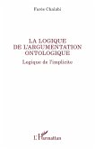 La logique de l¿argumentation ontologique