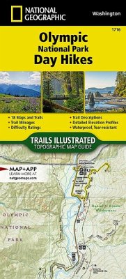 Olympic National Park Day Hikes Map - National Geographic Maps