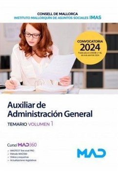 Auxiliar de Administración General. Temario volumen 1. Consejo Insular de Mallorca (Consell de Mallorca)