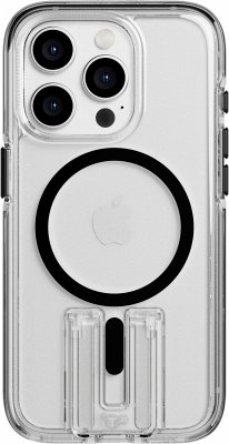 Tech21 EvoCrystal Kick Case MagSafe iP 15 Pro Clear/Black