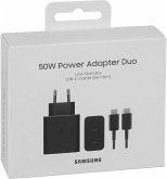 Samsung Schnellladeadapter Duo 50 Watt mit Datenkabel EP-T5020X Samsung Schnellladeadapter Duo 50 Watt mit Datenkabel EP-T5020X