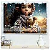 Elfenkinder und ihre Freunde - Magie und Natur im Einklang (hochwertiger Premium Wandkalender 2025 DIN A2 quer), Kunstdruck in Hochglanz