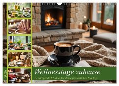 Wellnesstage zuhause - 12 anregende KI Ideen für deine persönlichen Spa Tage (Wandkalender 2025 DIN A3 quer), CALVENDO Monatskalender - Calvendo;Schimak, Fred