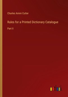 Rules for a Printed Dictionary Catalogue