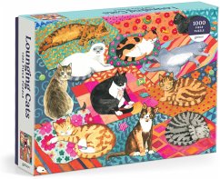 Cover Lounging Cats. 1000 Piece Puzzle
