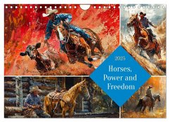 Horses, Power and Freedom (Wall Calendar 2025 DIN A4 landscape), CALVENDO 12 Month Wall Calendar