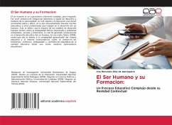 El Ser Humano y su Formacion: - Díaz de Iparraguirre, Ana Mercedes