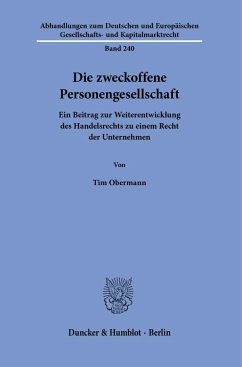 Die zweckoffene Personengesellschaft - Obermann, Tim