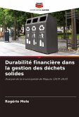 Durabilité financière dans la gestion des déchets solides