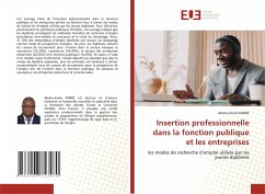 Insertion professionnelle dans la fonction publique et les entreprises - KOBRE, Abdou Karim