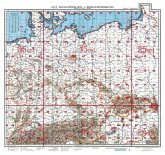 LUFT-NAVIGATIONSKARTE Deutschland mit Bodenorganisation der Luftwaffe 1943 (Plano)