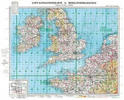 Cover LUFT-NAVIGATIONSKARTE Britische Inseln (Süd) 1942 (Plano)