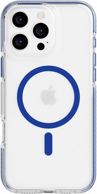 Cover Tech21 EvoCrystal MagSafe iPhone 16 Pro Max Blue
