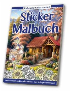 Sticker Malbuch: Erwachsene - Ruhe & Gelassenheit