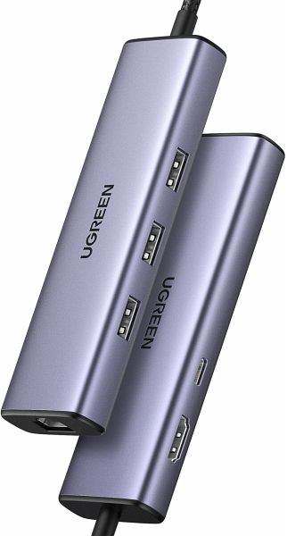UGREEN Revodok USB-C Hub mit 4K HDMI, Ethernet, PD100W