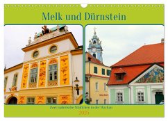 Melk und Dürnstein, zwei malerische Städtchen in der Wachau (Wandkalender 2025 DIN A3 quer), CALVENDO Monatskalender - Calvendo;ph