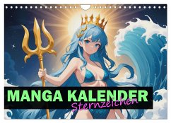 Manga Kalender Sternzeichen (Wandkalender 2025 DIN A4 quer), CALVENDO Monatskalender