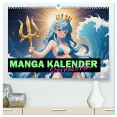 Manga Kalender Sternzeichen (hochwertiger Premium Wandkalender 2025 DIN A2 quer), Kunstdruck in Hochglanz