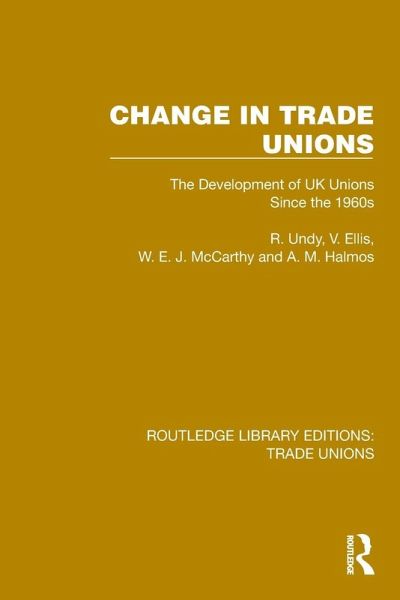 Change in Trade Unions Change in Trade Unions