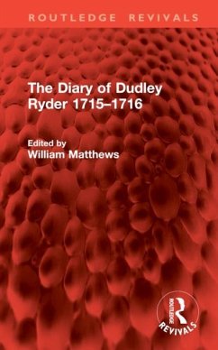 Cover The Diary of Dudley Ryder 1715-1716