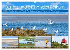Buntes und blühendes Borkum (Wandkalender 2025 DIN A2 quer), CALVENDO Monatskalender