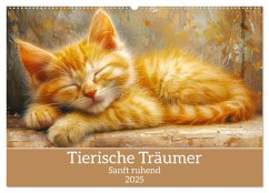 Tierische Träumer - Sanft ruhend (Wandkalender 2025 DIN A2 quer), CALVENDO Monatskalender