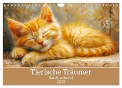 Tierische Träumer - Sanft ruhend (Wandkalender 2025 DIN A4 quer), CALVENDO Monatskalender