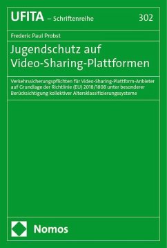 Jugendschutz auf Video-Sharing-Plattformen - Probst, Frederic Paul