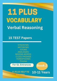 11 PLUS VOCABULARY VERBAL REASONING BOOK 2 - To Success, Help