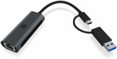 Raidsonic ICY BOX IB-LAN301-C3 USB Type-C / Type-A zu LAN Raidsonic ICY BOX IB-LAN301-C3 USB Type-C / Type-A zu LAN