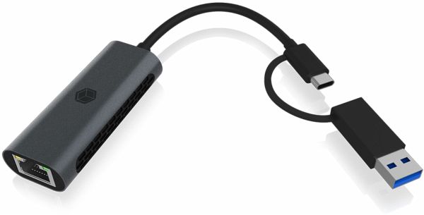 ICY BOX IB-LAN301-C3 USB Type-C / Type-A zu LAN