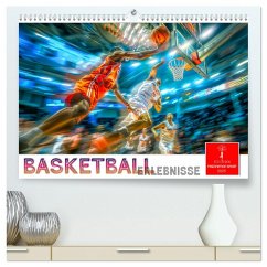 Basketball Erlebnisse (hochwertiger Premium Wandkalender 2025 DIN A2 quer), Kunstdruck in Hochglanz