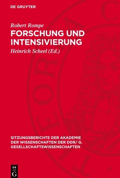 Forschung und Intensivierung - Rompe, Robert