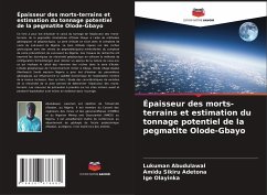 Cover Épaisseur des morts-terrains et estimation du tonnage potentiel de la pegmatite Olode-Gbayo
