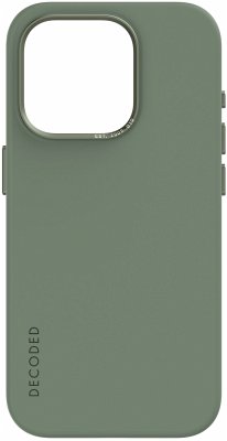 Decoded AntiMicrobial Silicone Backcover iP 15 Pro Sage Leaf