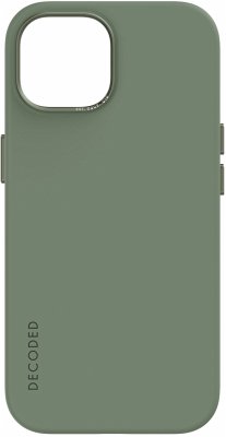 Decoded AntiMicrobial Silicone Backcover iPhone 15 Sage Leaf