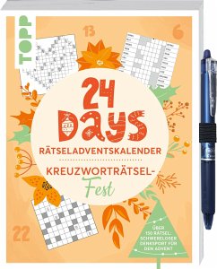 24 DAYS RÄTSELADVENTSKALENDER - Kreuzworträtsel-Fest  - frechverlag
