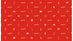 Cover Red Wrapping Paper Pack X 4 Sheets