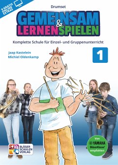Cover Gemeinsam lernen & spielen Band 1 (+Online Audio) für Bläserklasse (Blasorchester) Schlagzeug
