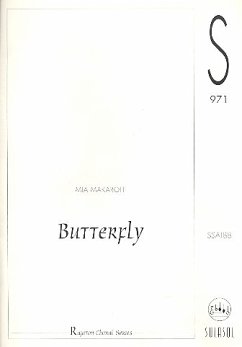 Butterfly for mixed chorus a cappella score