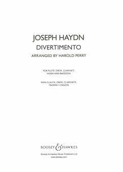 Haydn, Joseph Divertimento Flöte, Oboe, Klarinette, Horn und Fagott Studienpartitur