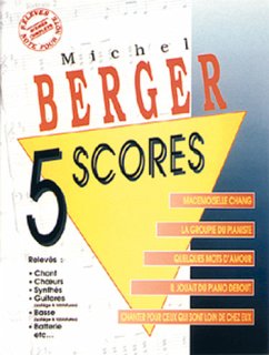 Cover Michel Berger, Michel Berger: 5 Scores Piano, Vocal and Guitar Buch